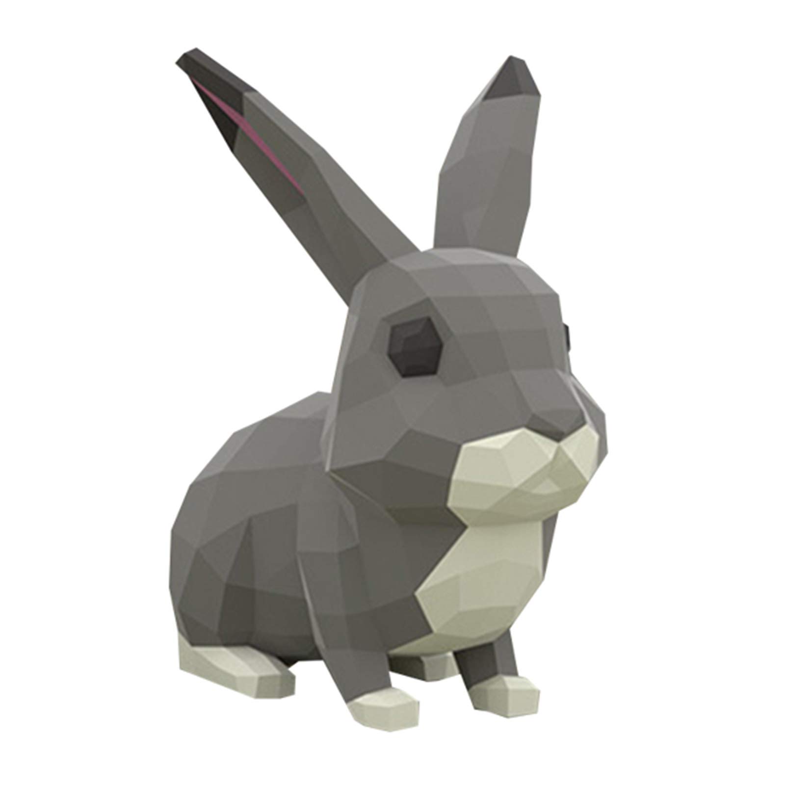 WLL-DP 3D DIY Animal Paper Sculpture Kit - Handmade Rabbit Paper Model, Pre-Cut Origami Puzzle Craft for Kids & Adults | Creative Home Decor, Gift Idea, Classroom Activity, Party Favor