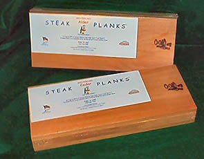 Premium Western Red Alder Wood Steak Planks - 6