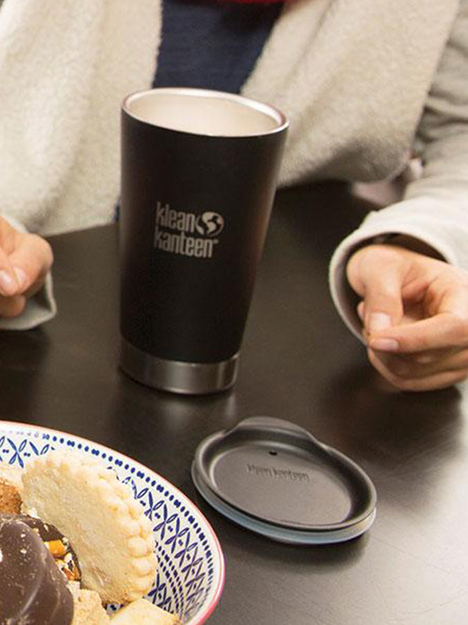 Klean Kanteen Insulated Tumbler Lid - Leak-Proof Stainless Steel Replacement Cap for 12oz, 16oz, 20oz Tumblers - Perfect for Coffee, Tea & Cold Drinks at Home, Office or Travel