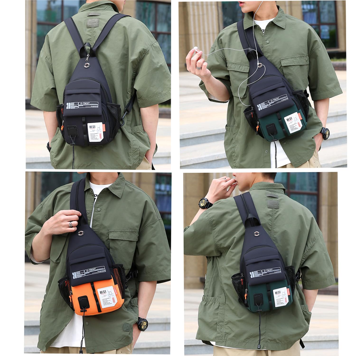 Waterproof Travel Backpack - Lightweight Sling Shoulder Bag for Hiking, Camping & Daily Commute | Durable & Weather-Resistant Outdoor Gear