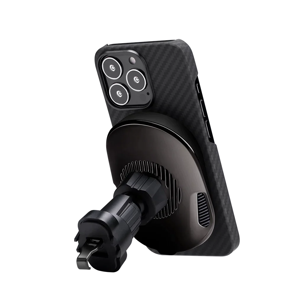 Premium Car Phone Mount & Wireless Charger - Fast Charging, Secure Grip, 360° Rotation [US Stock] - Perfect for Commuting, Road Trips & GPS Navigation