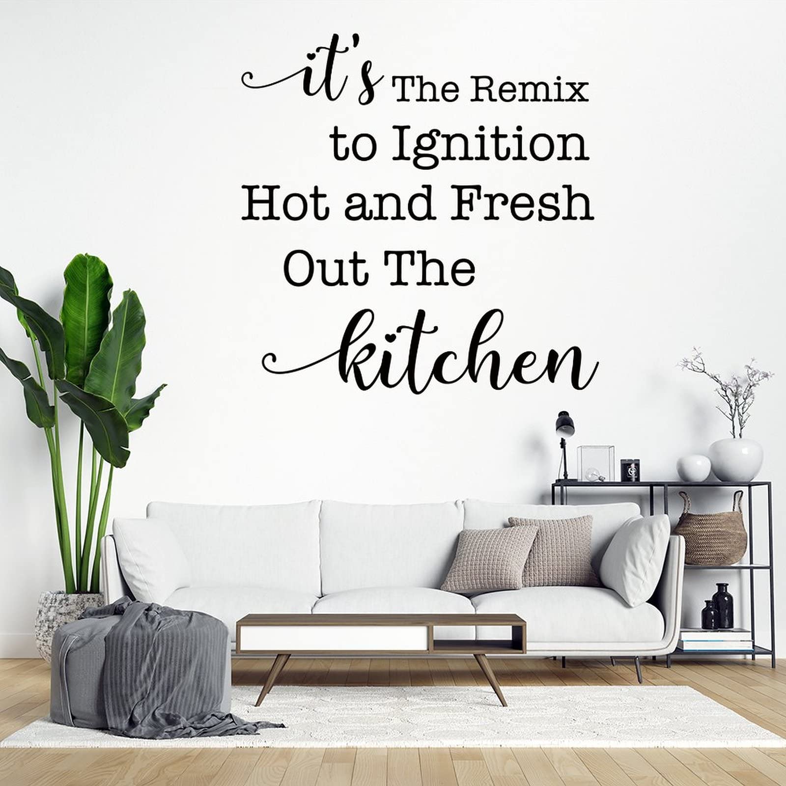 Removable Vinyl Wall Sticker - 'It's The Remix to Ignition' Quote Decal for Home & Office Decor (36 Inch) - Perfect for Living Room, Kitchen, Bathroom, Bedroom, School & Dorm Room