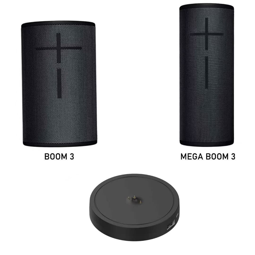 Wireless Charging Dock Station for Ultimate Ears UE Boom 3, Megaboom 3, Blast & MEGABLAST Speakers | Fast Qi-Compatible Power Charger Cradle | Perfect for Home, Office & Travel Use