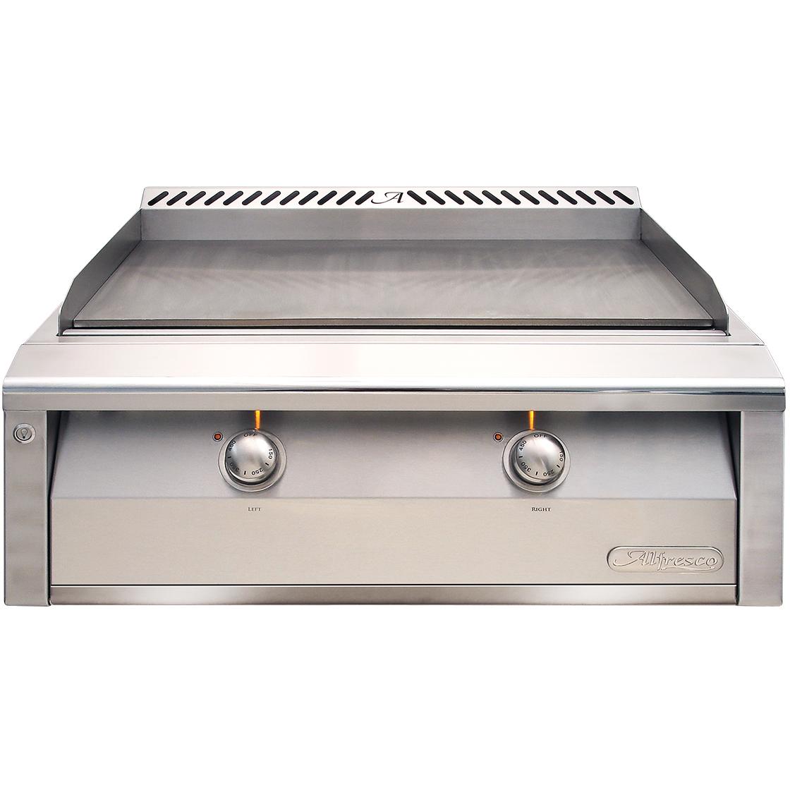 Alfresco Dual Zone™ Griddle with Cart AXE 30GTC NG - Professional Outdoor Gas Griddle for Backyard BBQ, Patio Cooking & Tailgating - Perfect for Home Chefs & Outdoor Entertaining