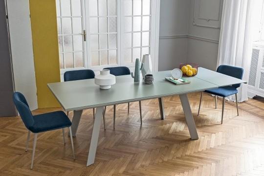 Midj Alexander Extendable Dining Table - Expandable Wooden Table for 6-10 People, Perfect for Family Gatherings & Dinner Parties