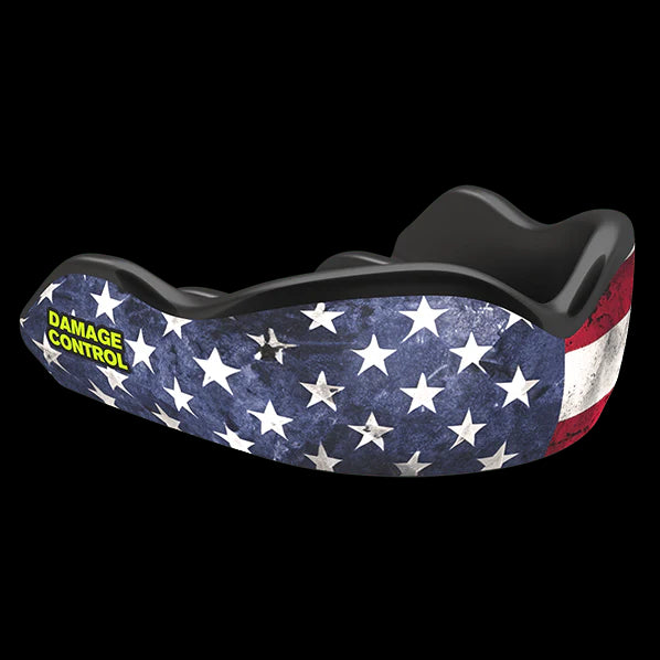 DC Adult Mouth Guard with Old Glory American Flag Design - Perfect for Boxing, MMA, and Sports Protection