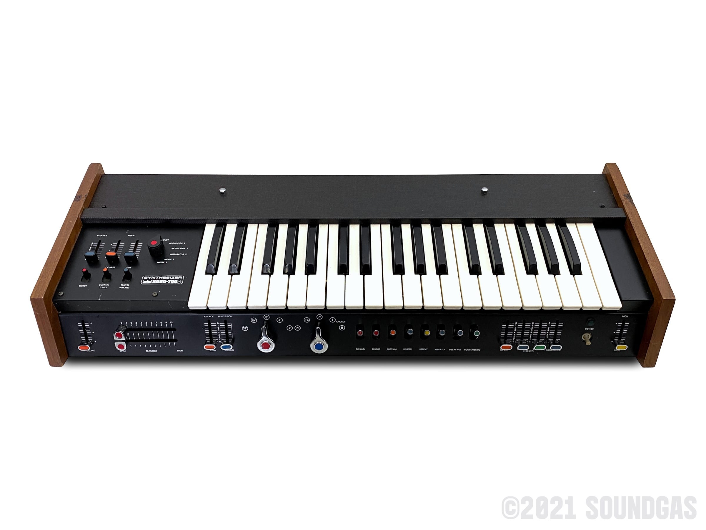 Korg miniKORG 700S Analog Synthesizer with Kenton CV/Gate Converter - Vintage Synth for Music Production, Live Performance & Studio Recording