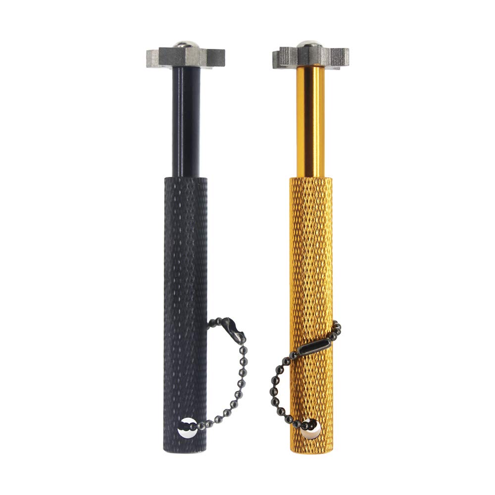 Premium Golf Groove Sharpener Tool with 6 Replaceable Cutters - Perfect for Iron Sets & Wedge Clubs | Restore Club Face Grip for Better Shots on Fairway, Rough & Bunker Play
