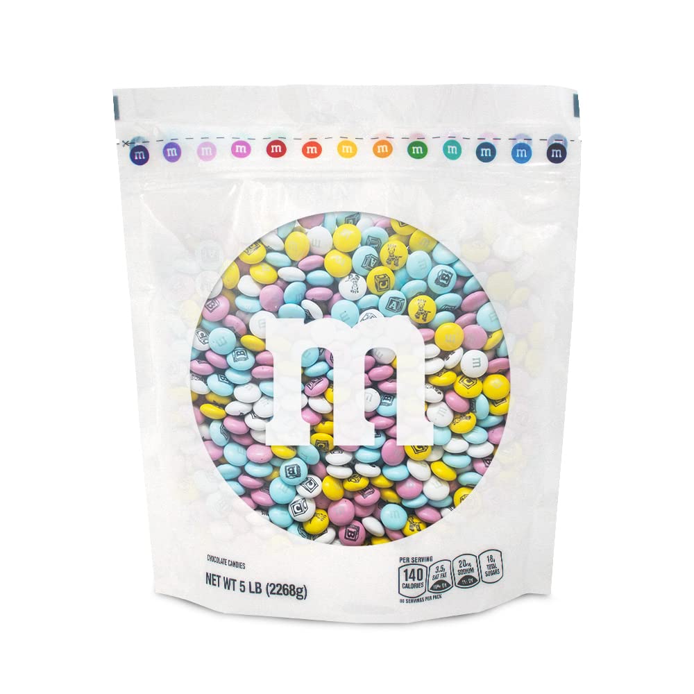 **M&M'S Milk Chocolate Candy Bulk 5lbs - Perfect for Baby Gender Reveal, Newborn Announcements, Baby Shower Favors & Sweet Gifts | Great for Parties, Celebrations & DIY Treats**