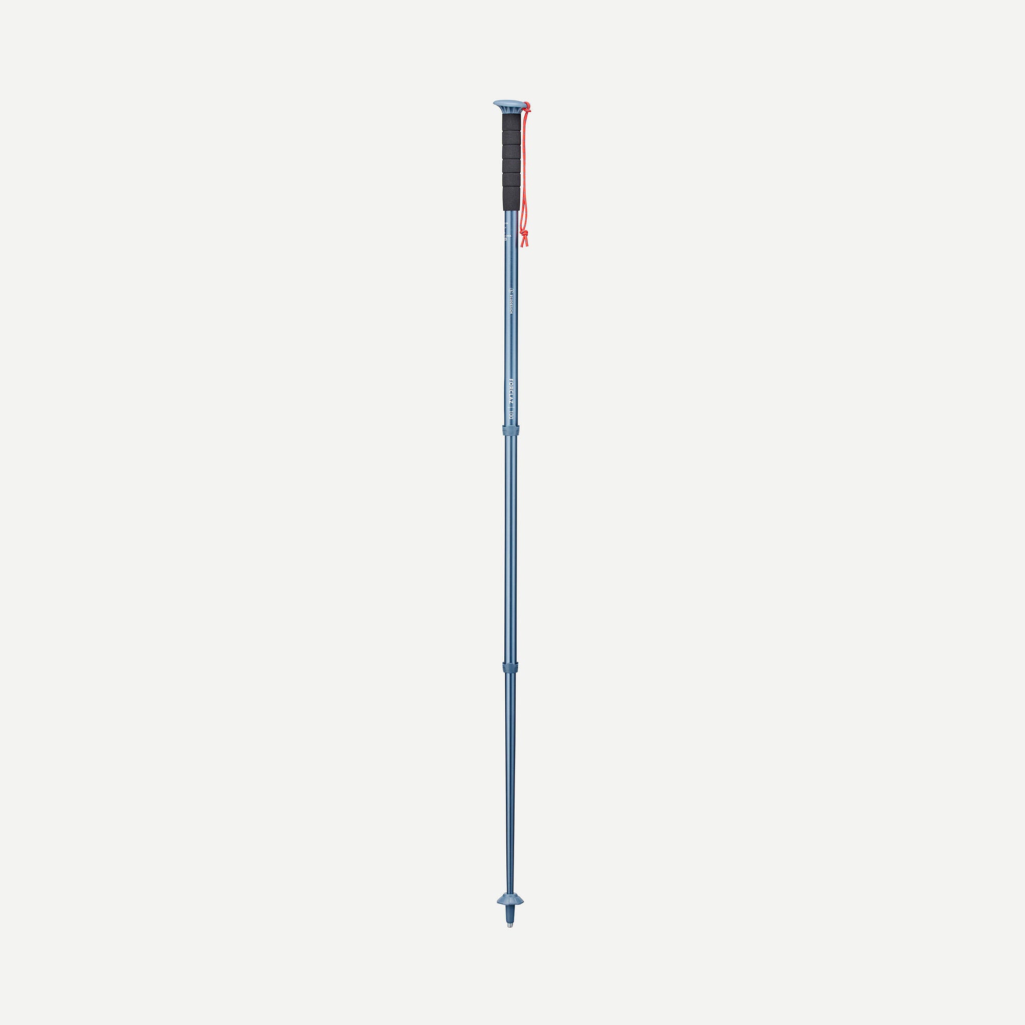 Forclaz MT100 Lightweight Aluminum Hiking Pole - Adjustable Trekking Pole for Men & Women - Perfect for Backpacking, Trail Running & Mountain Climbing