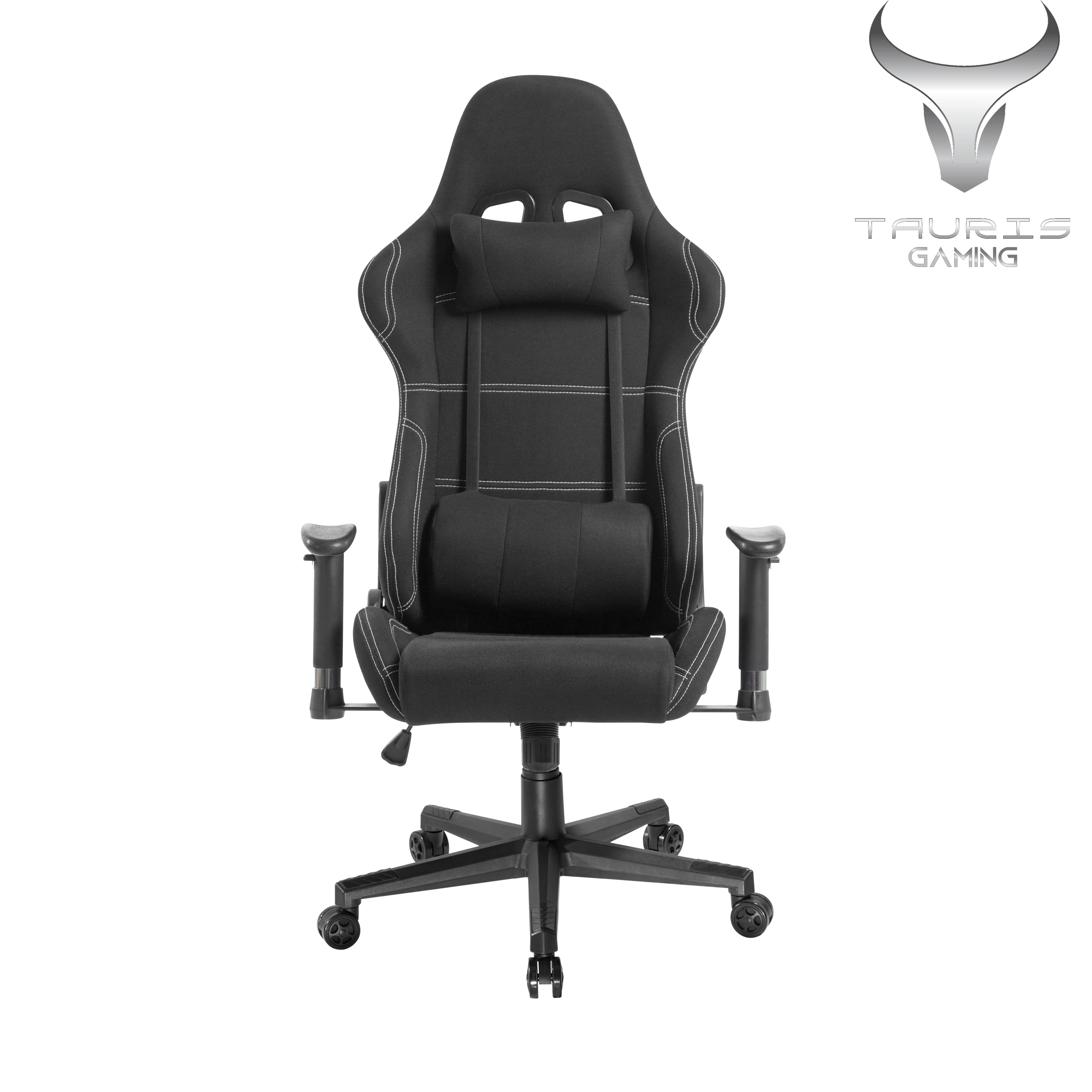 Stealth Ergonomic Gaming & Office Chair with Adjustable Armrests - Black by Tauris | Perfect for Long Gaming Sessions & Home Office Work