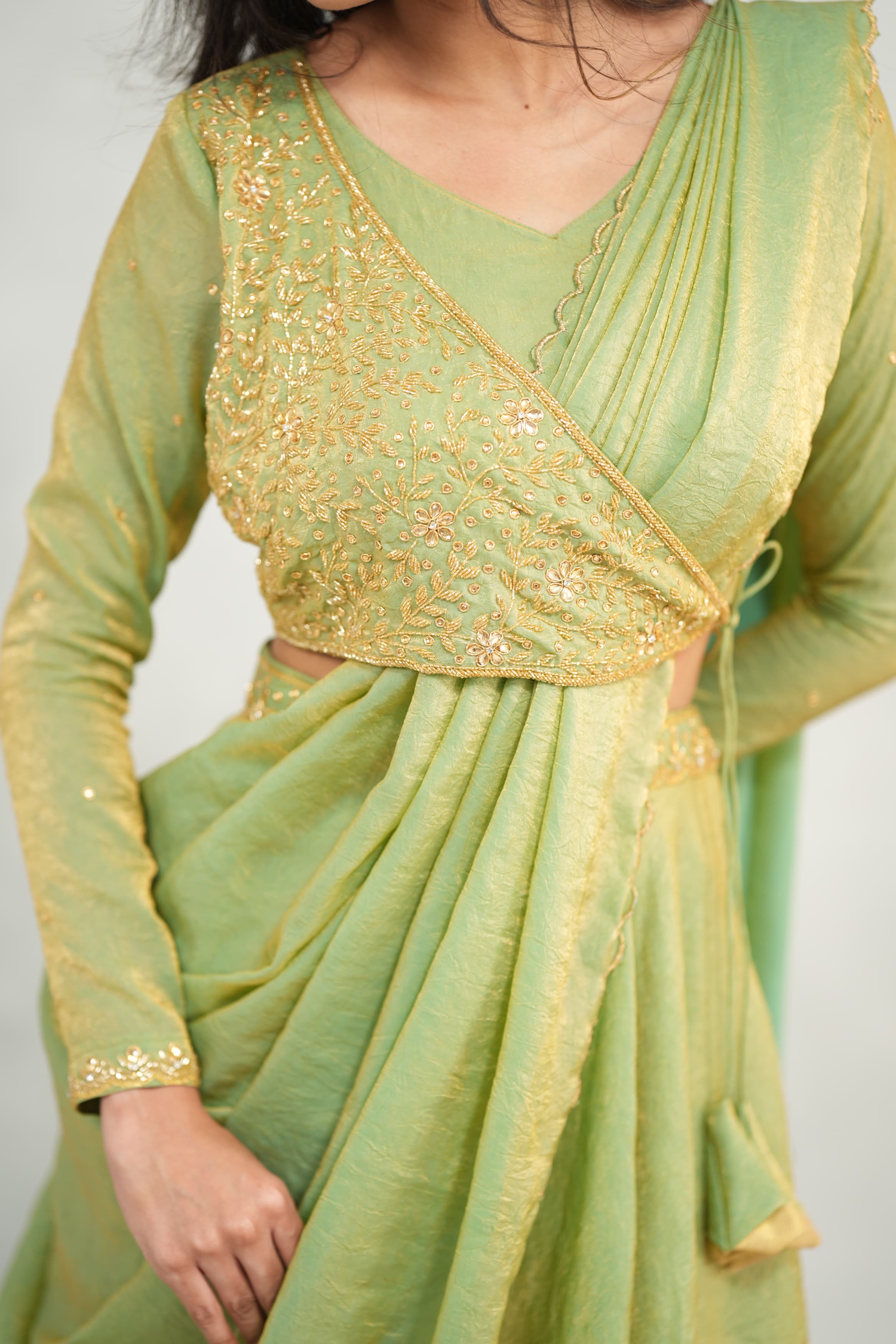 Meena Premium Designer Drape Wear for Women - Elegant & Stylish Outfits for Parties, Weddings & Special Occasions