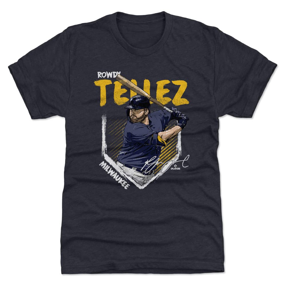 Rowdy Tellez Milwaukee Brewers Baseball Player T-Shirt for Men - Official MLB Fan Apparel - Perfect for Game Day, Sports Events & Casual Wear