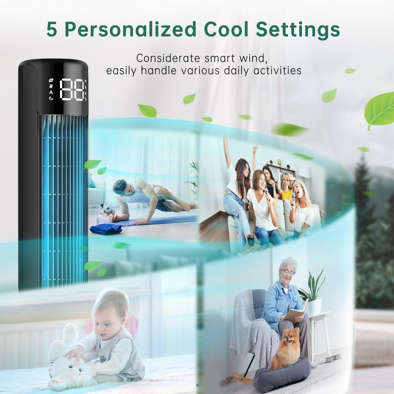 WindMaster Smart Tower Fan Pro - 42