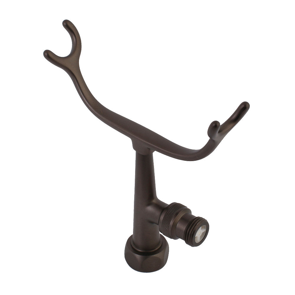 Vintage Aqua AET1010 8-Inch Clawfoot Tub Faucet Cradle in Brushed Nickel Finish - Perfect for Antique Bathroom Renovations & Victorian Style Decor