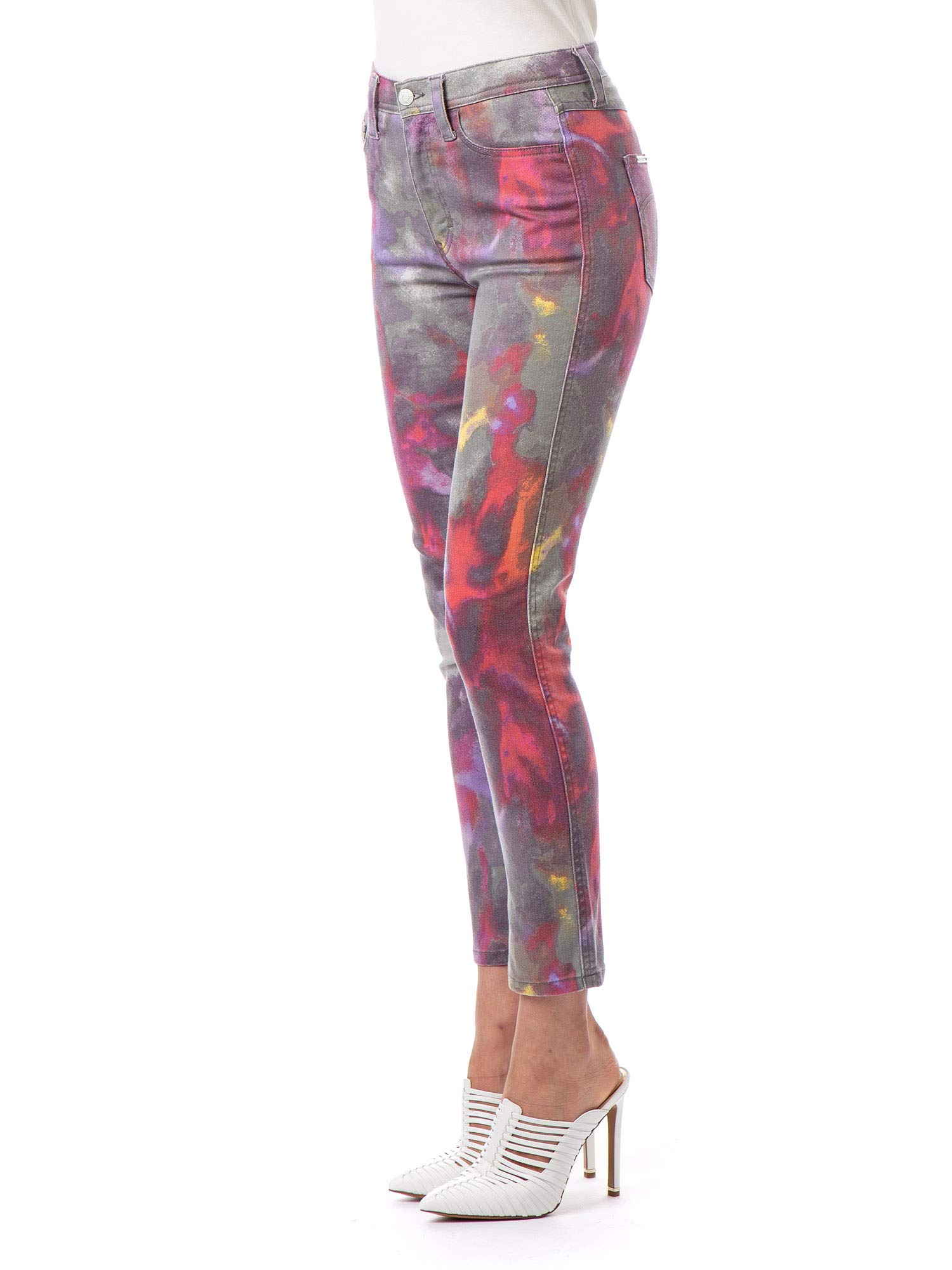 Jordache Vintage Women’s Molly High Rise Skinny Jeans - Shaded Tie Dye Wash | Retro Stretch Denim Pants for Casual Wear & Night Out