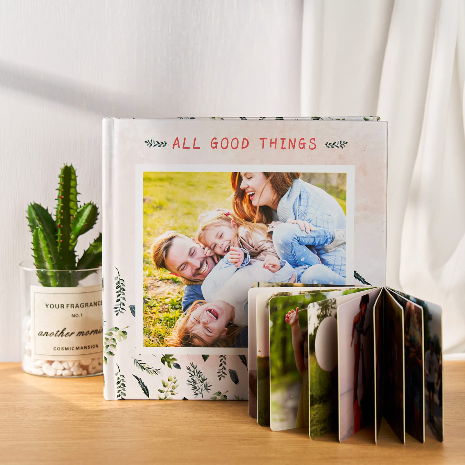 Custom 8x8 Inch Personalized 3D Printed Photo Album Book - Design Your Own Scrapbook for Wedding, Baby & Travel Memories - Perfect Gift for Anniversaries & Special Occasions