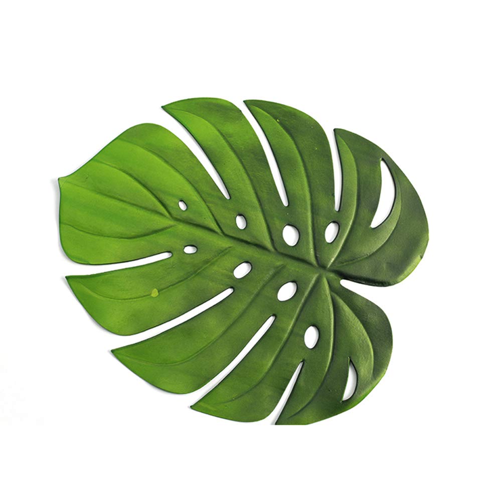 Eco-Friendly Banana Leaf Placemats Set of 4 - Natural Palm Leaf Table Mats for Dining Decor, Tropical Theme Dinner Party, Outdoor Picnic & Home Decoration