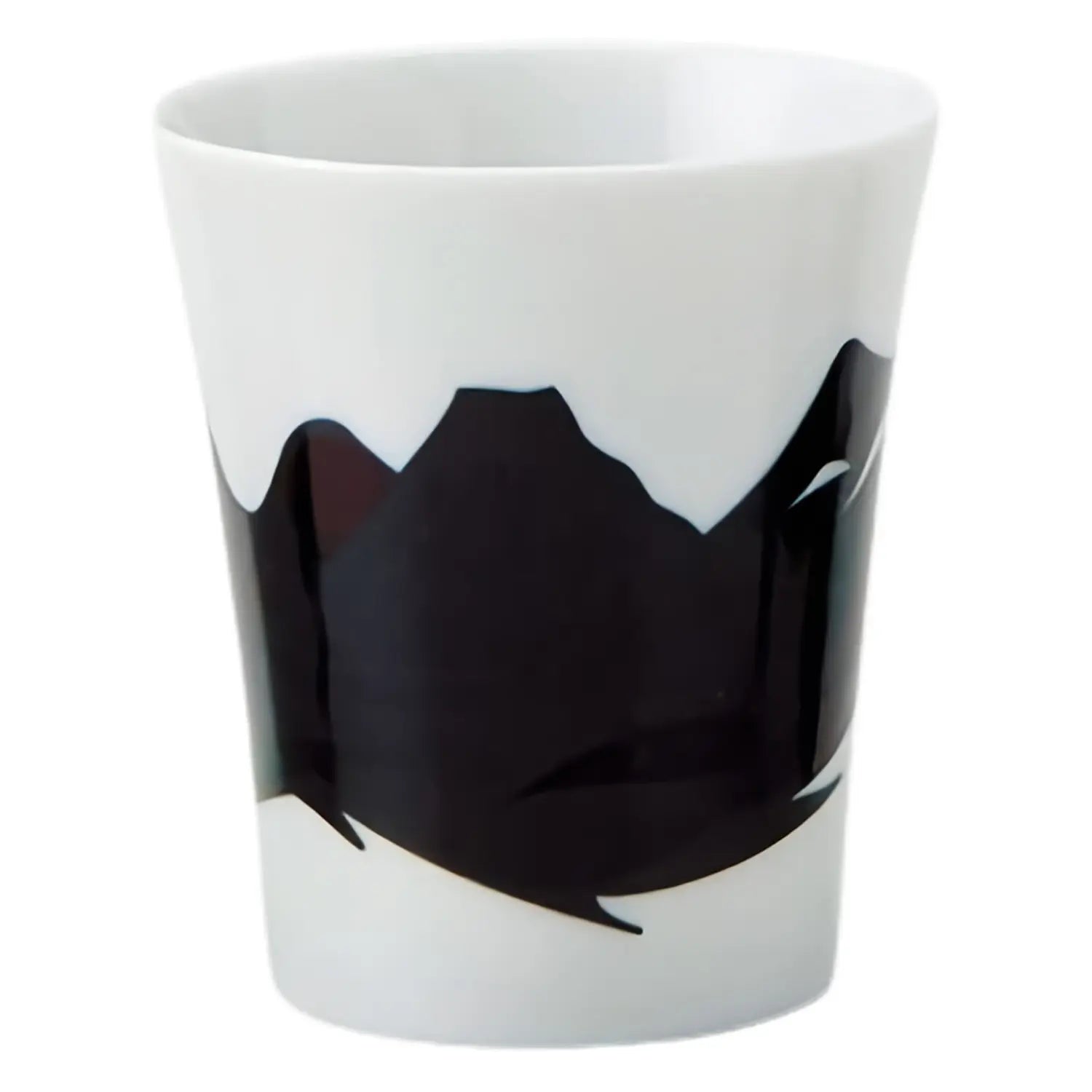 Heat Sensitive Ceramic Mug with Mt. Fuji Design - Color Changing Cup for Coffee, Tea & Hot Drinks - Perfect Gift for Japan Lovers & Office Use