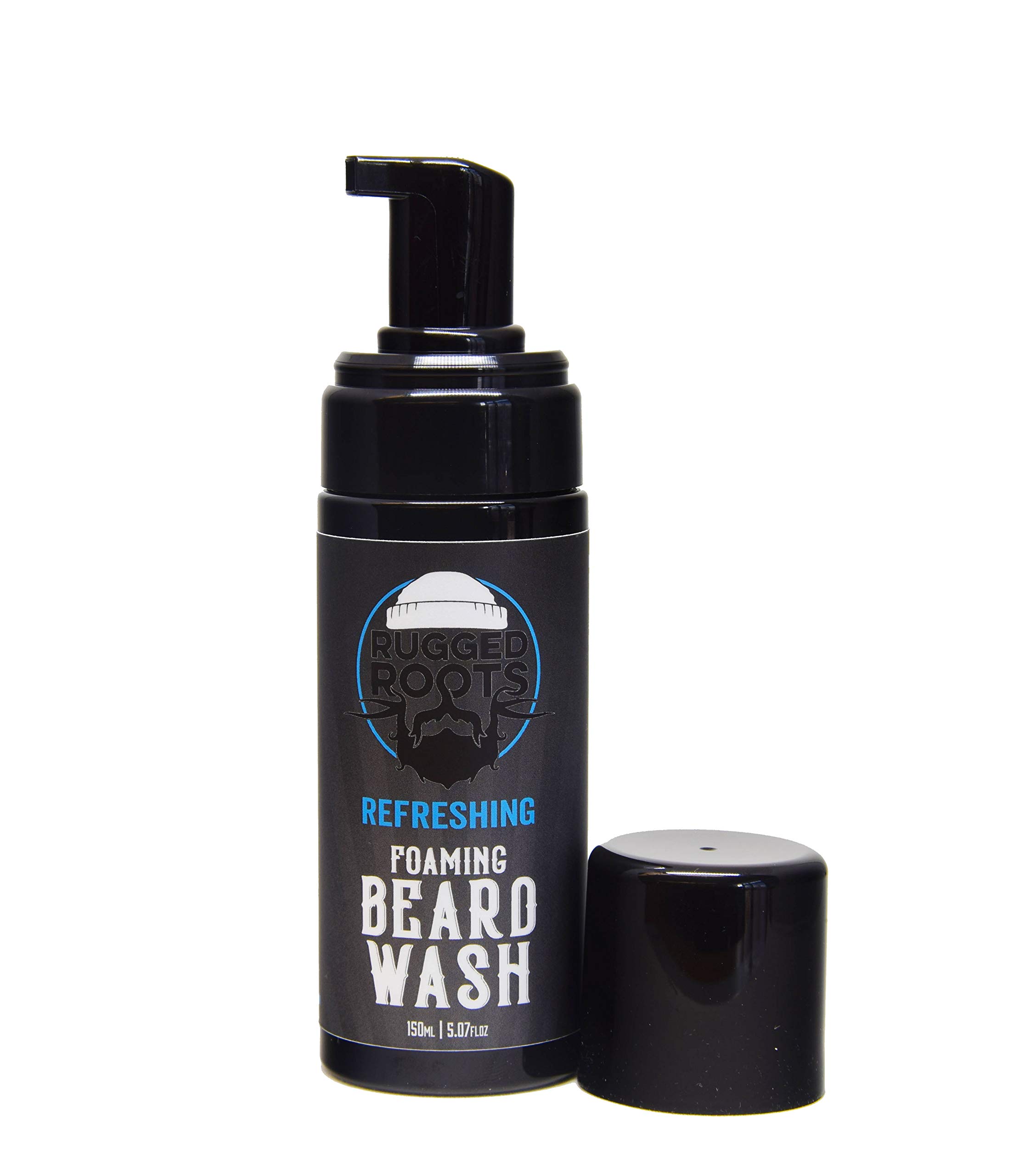 Foaming Beard Wash for Men - Refreshing Spearmint Scent, Natural Cleanser & Moisturizer | Perfect Gift for Him, Daily Grooming & Beard Care Routine