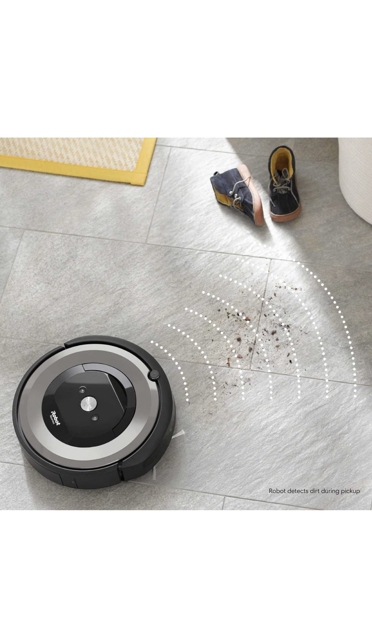 iRobot Roomba e5 5134 Wi-Fi Connected Smart Robot Vacuum Cleaner for Pet Hair, Carpets & Hard Floors - Powerful Suction, Self-Charging, Works with Alexa - Ideal for Homes with Pets & Allergies