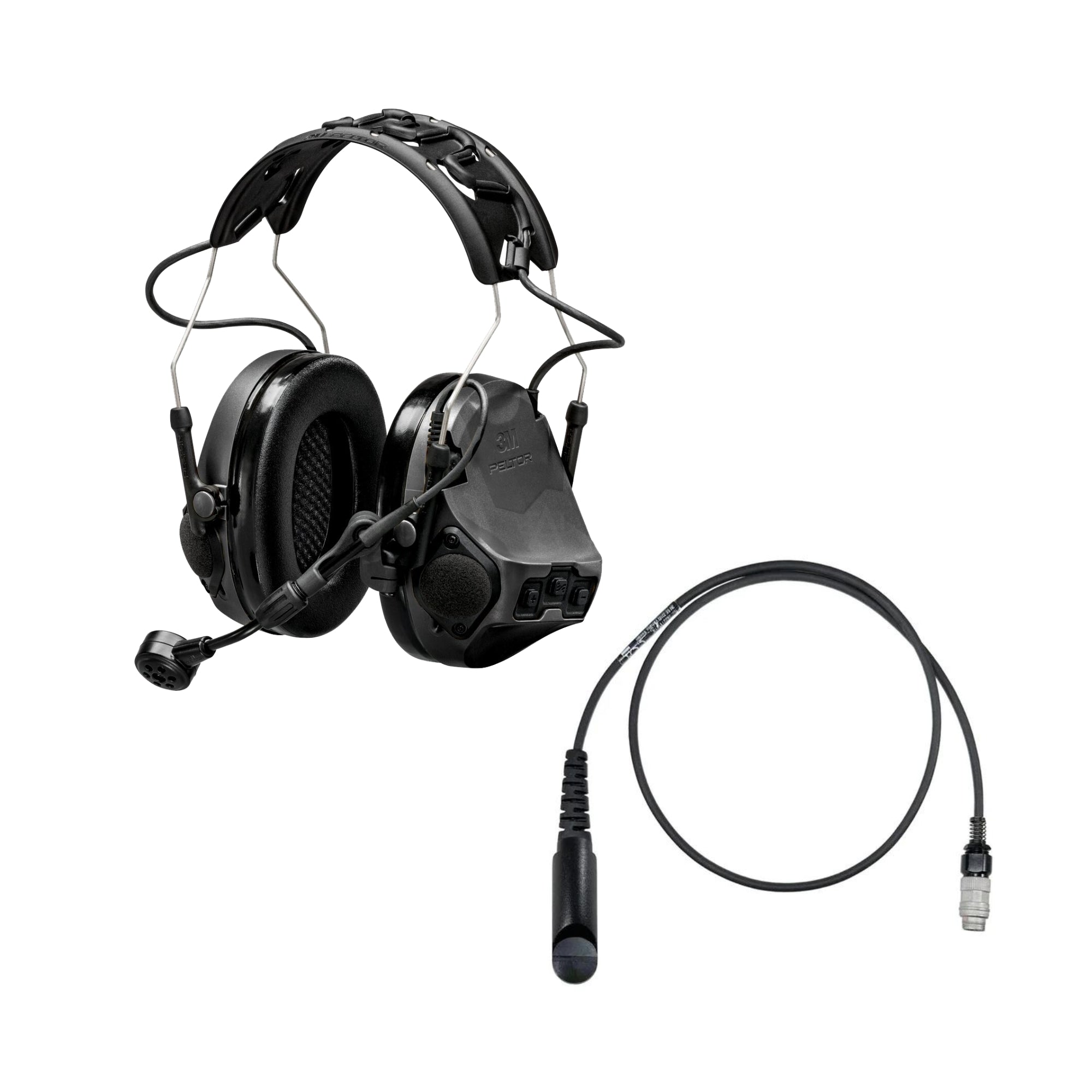 3M Peltor ComTac VII Military-Grade Tactical Headset with TMAS Technology - Hearing Protection & Communication for Special Forces, Police & Shooting Enthusiasts - Ideal for Combat Training, Range Shooting & Tactical Operations