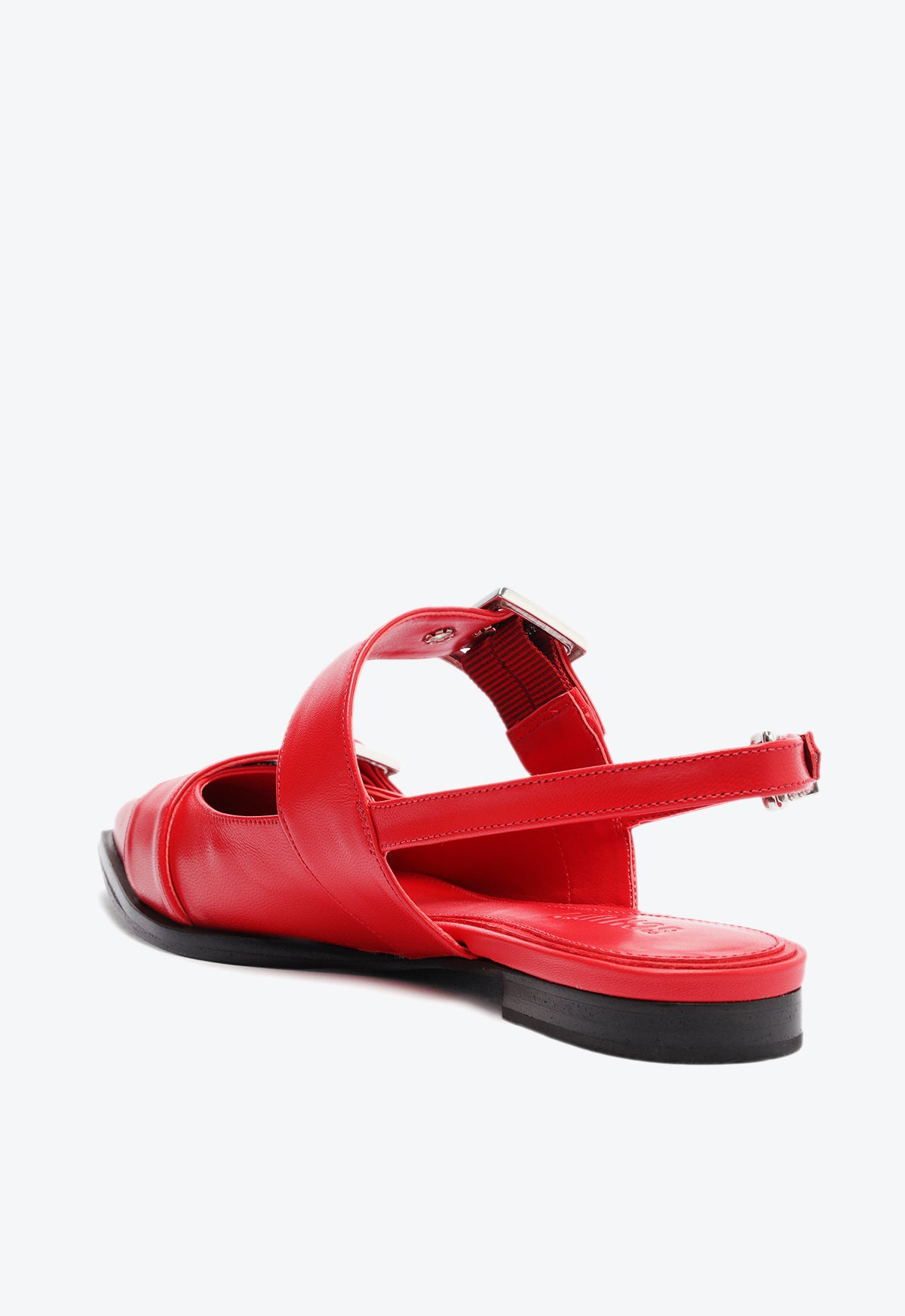 Darla Sling Leather Flat Shoes for Women - Comfortable & Stylish Slip-On Flats for Casual Wear, Office, and Travel