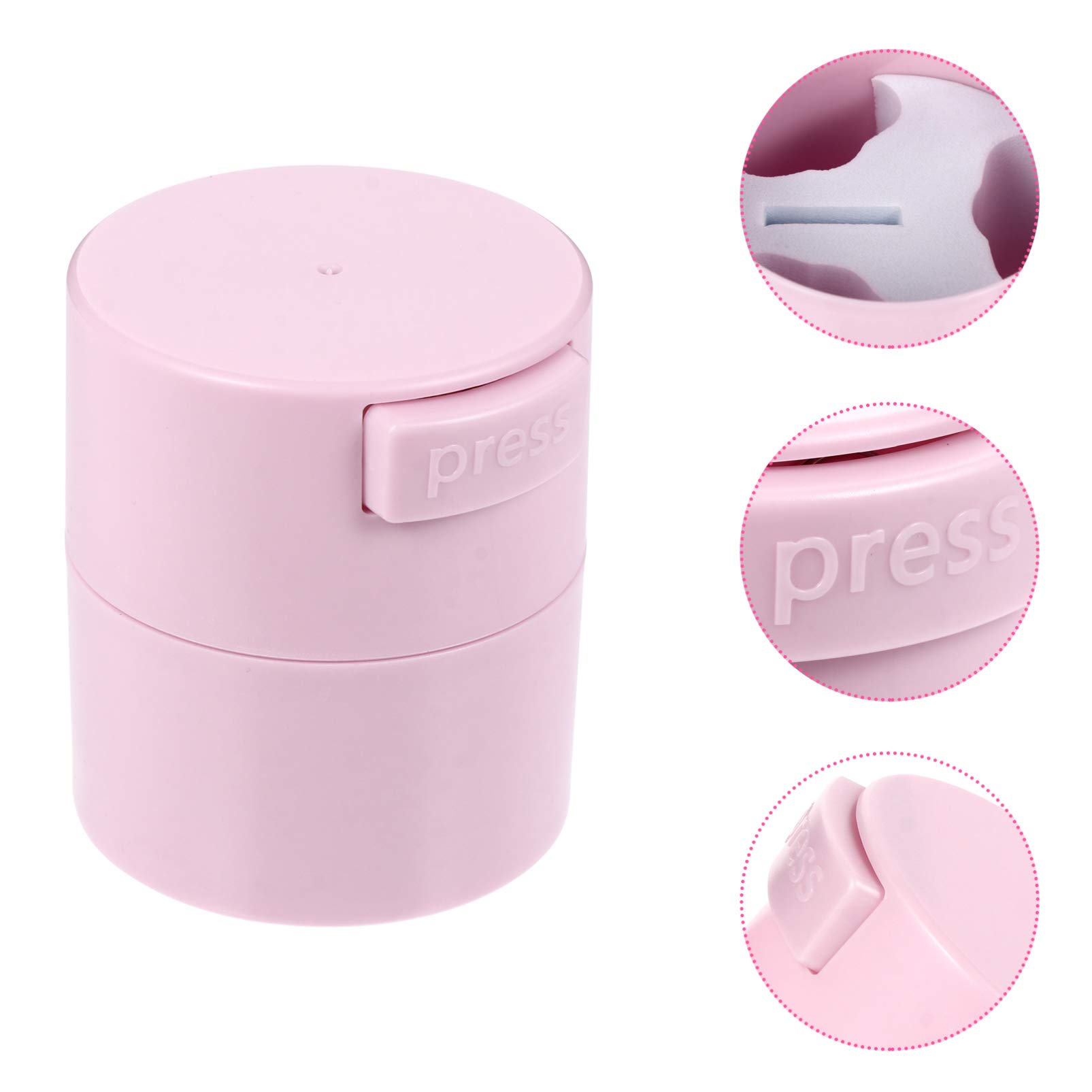 Lurrose Vacuum Seal Eyelash Extension Glue Storage Container - Portable Lash Glue Jar & Nail Polish Organizer for Women & Girls - Perfect for Salon, Travel & Home Use