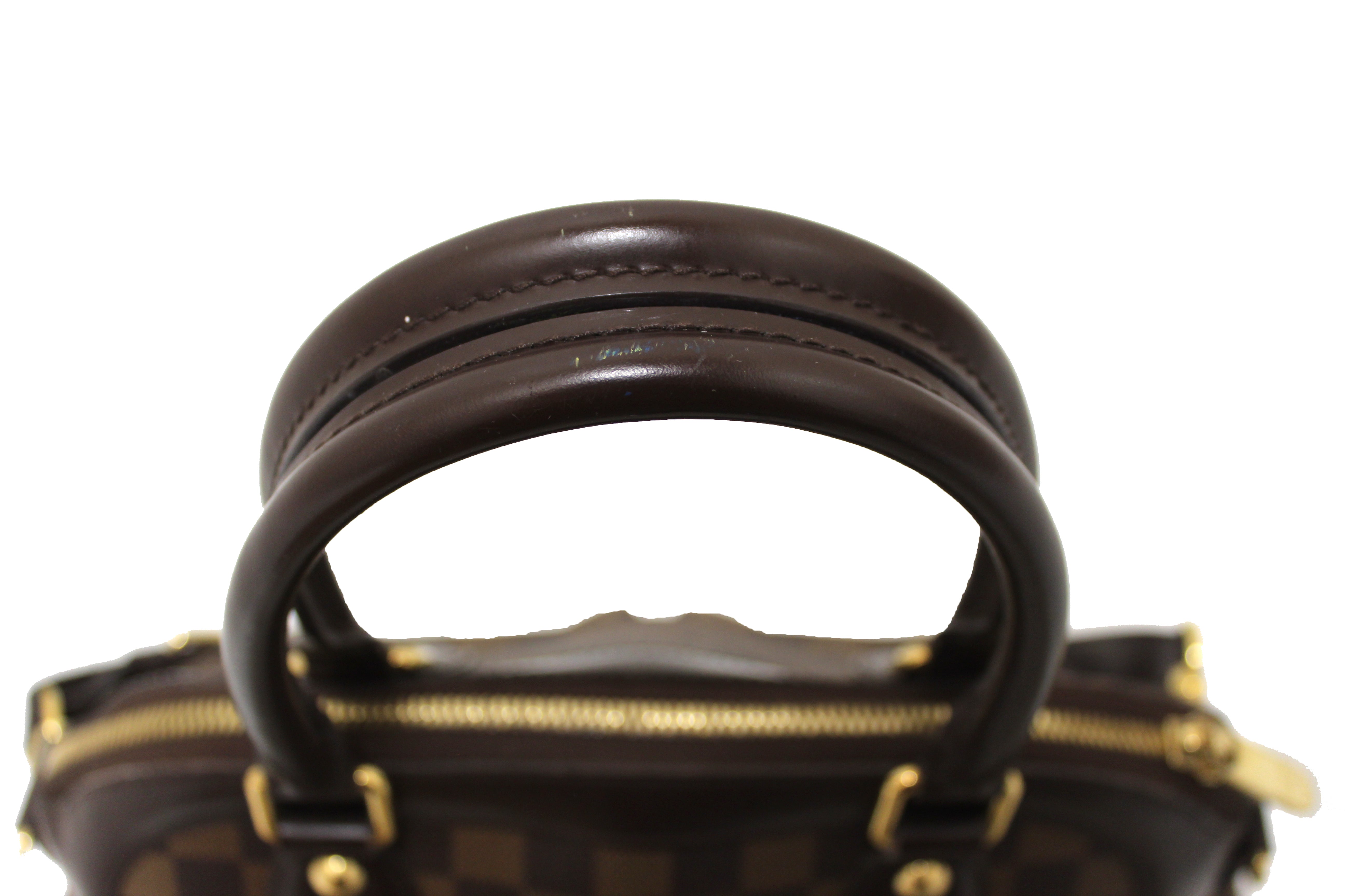 Authentic Louis Vuitton Damier Ebene Canvas Trevi PM Shoulder Bag for Women - Luxury Designer Handbag with Gold-Tone Hardware, Perfect for Work, Travel & Everyday Use