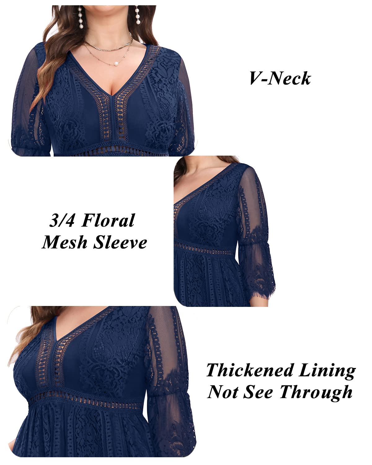 Plus Size Boho Wedding Dress – Elegant Lace Maxi Bridal Gown for Formal Ceremonies & Beach Weddings
