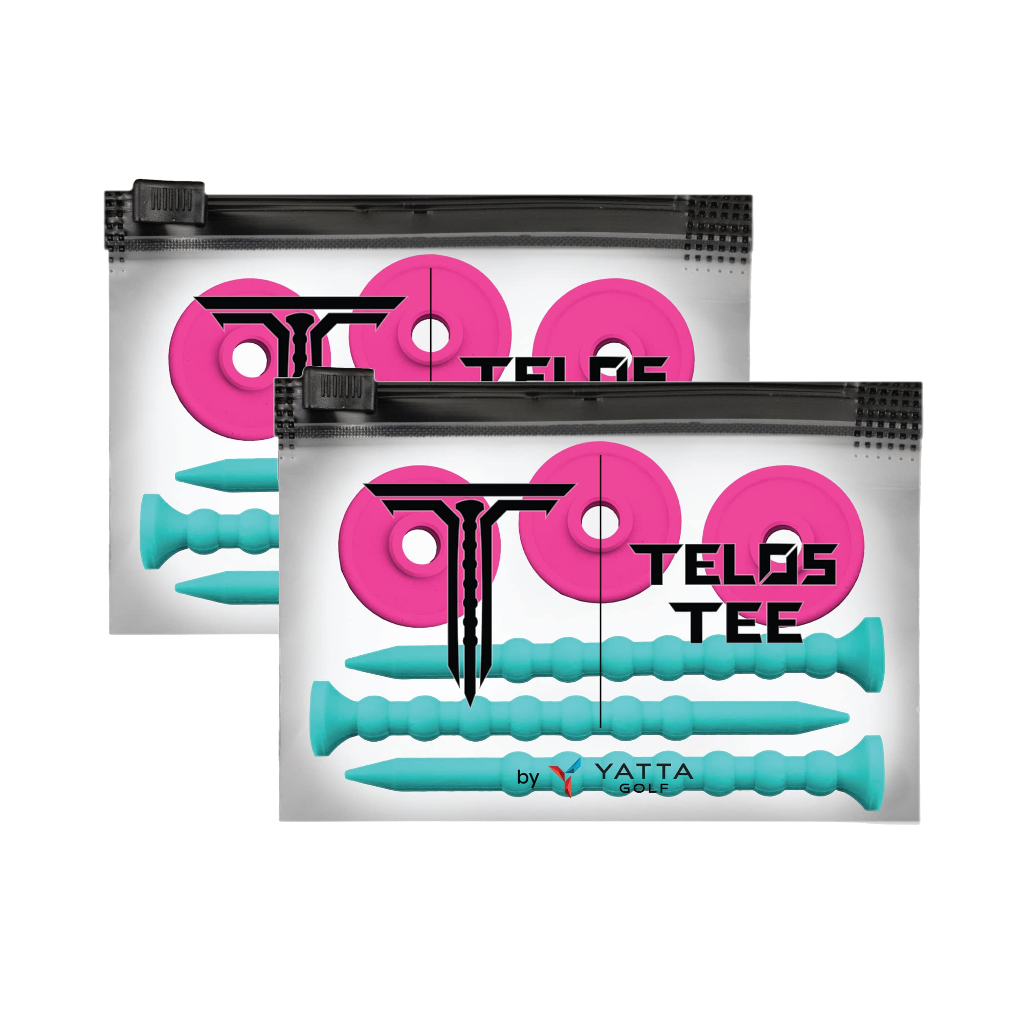 YATTA GOLF Telos Premium Adjustable Golf Tees - Unbreakable Design for Consistent Shots & Lower Scores - Durable Golf Accessories for Driving Range & Course Play