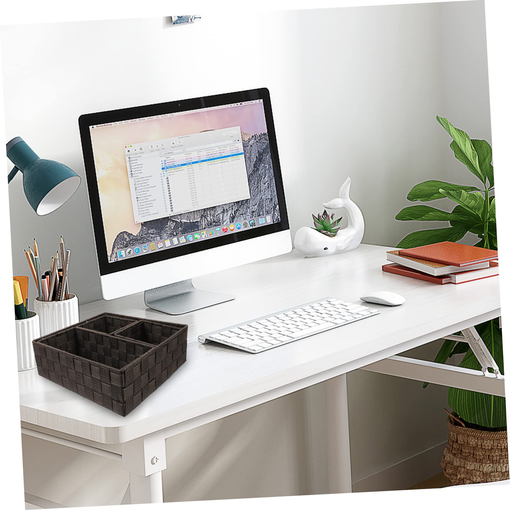 Zerodeko 4-Piece Desk Organizer Set - Storage Cubes for Home Office, School & Workspace - Perfect for Organizing Stationery, Books & Office Supplies