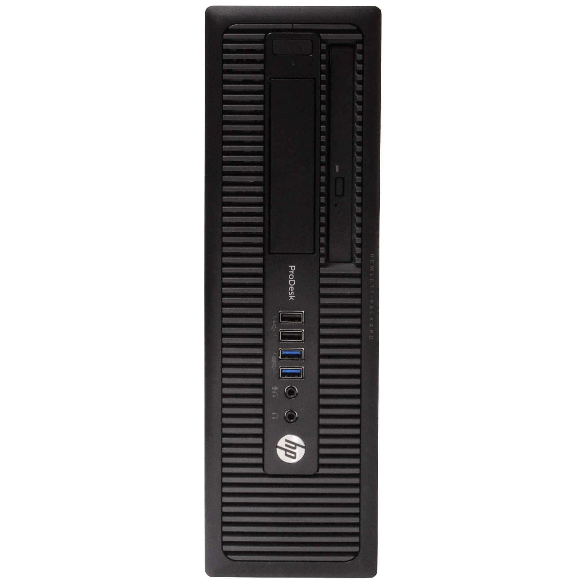HP EliteDesk 600G1 Business Desktop Computer - Intel Quad Core i5 Processor, 8GB DDR3 RAM, 500GB HDD, DVD-ROM, Windows 10 Home | Includes RGB Speakers, Webcam & New 24