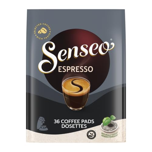 Senseo Espresso Coffee Pods - 36 Count (10 Pack) - Compatible with Senseo Machines - Perfect for Home, Office, or Gifts
