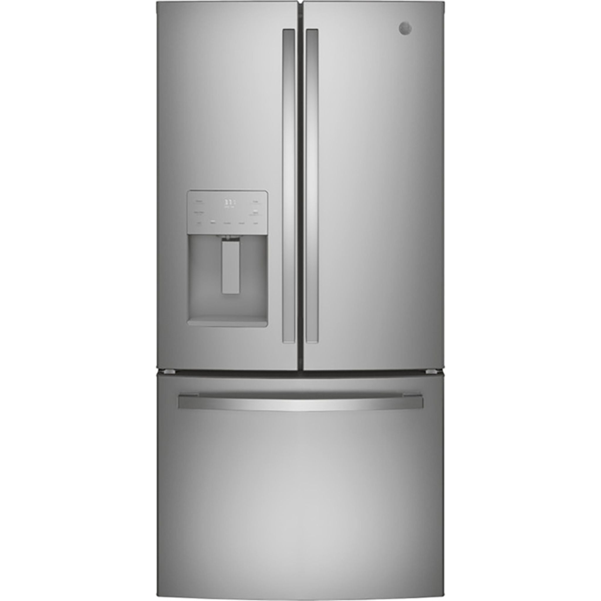 GE Profile PFE24HYRCFS 24-Inch Bottom Freezer Refrigerator - Fingerprint Resistant Stainless Steel - Energy Efficient French Door Fridge for Kitchen, Home, and Office Use