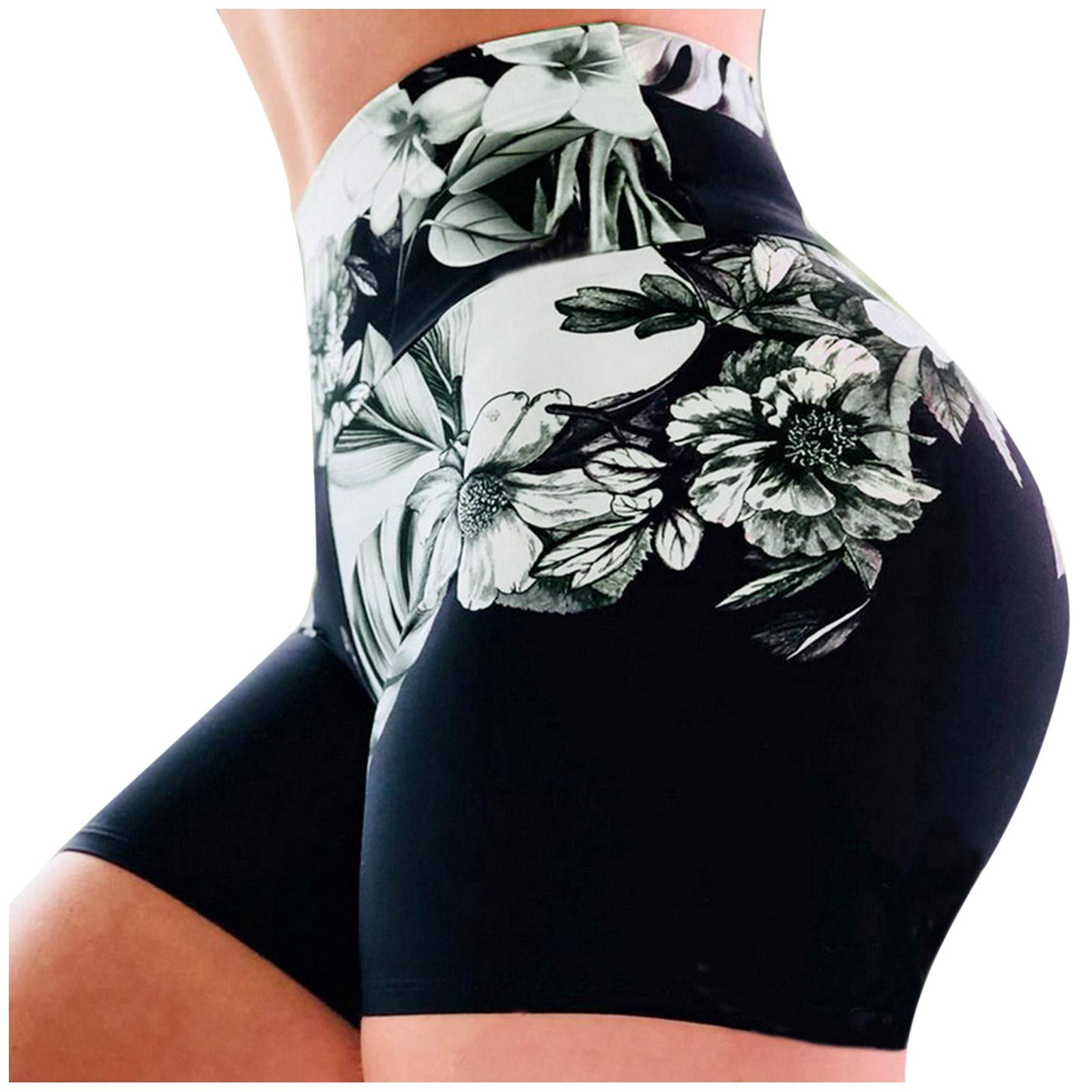 **Women's High-Waist Printed Stretch Yoga Shorts - Breathable Running & Fitness Workout Underpants - Plus Size (XL) - Perfect for Gym, Yoga & Casual Wear**