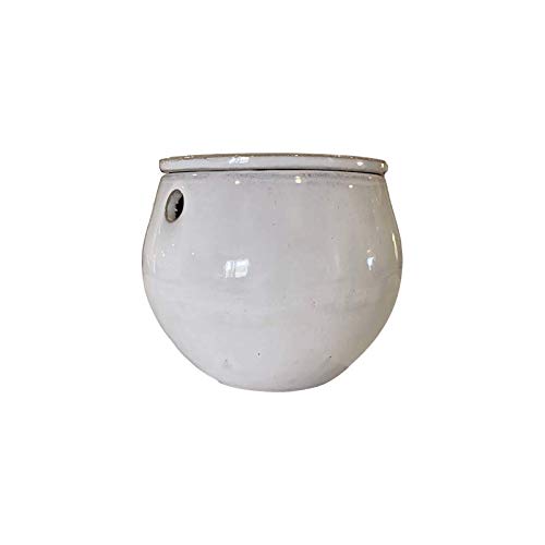 rePotme 6 Inch Teardrop Self Watering Planter - White Diamond Ceramic Flower Pot for Indoor Plants, Succulents & Herbs | Perfect for Home, Office & Garden Decor