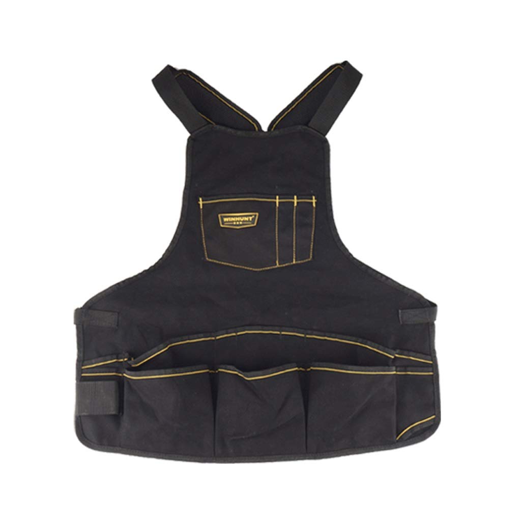 Heavy Duty Tool Storage Bag - Multi-Pocket Work Apron for Gardening, Construction & Hardware Tools - Durable High Capacity Organizer for DIY, Home Improvement & Professional Use