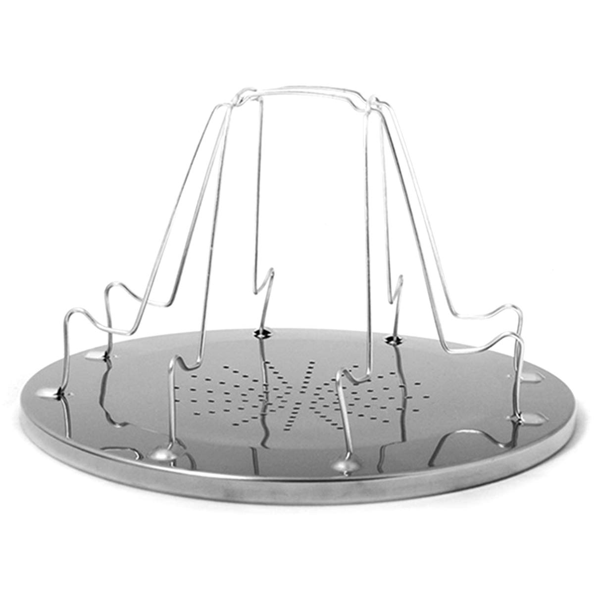 FAMKIT Stainless Steel Folding Toast Rack - Portable Bread Baking Holder for Kitchen, Camping, Picnic & Outdoor BBQ - Perfect for Toast, Buns & Pastries