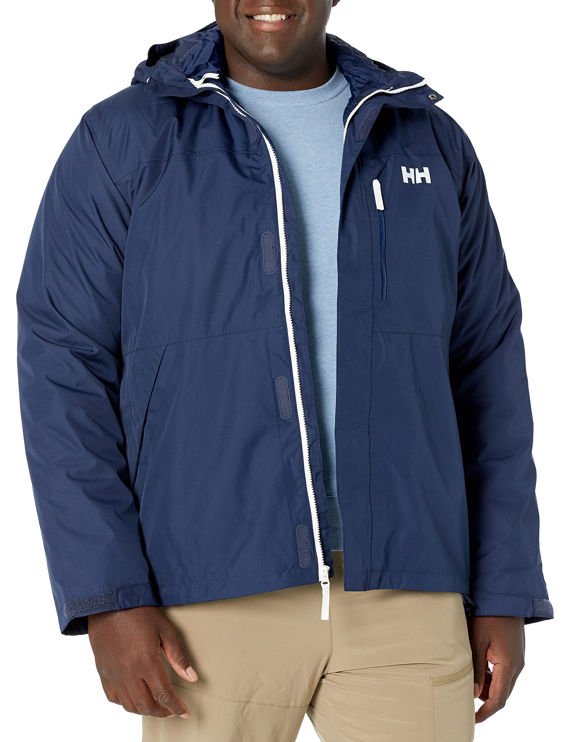 Helly Hansen Squamish CIS 3-in-1 Waterproof Rain Jacket for Men & Women - Lightweight Windproof Hiking Shell with Removable Fleece Liner - Perfect for Outdoor Adventures, Camping & Travel