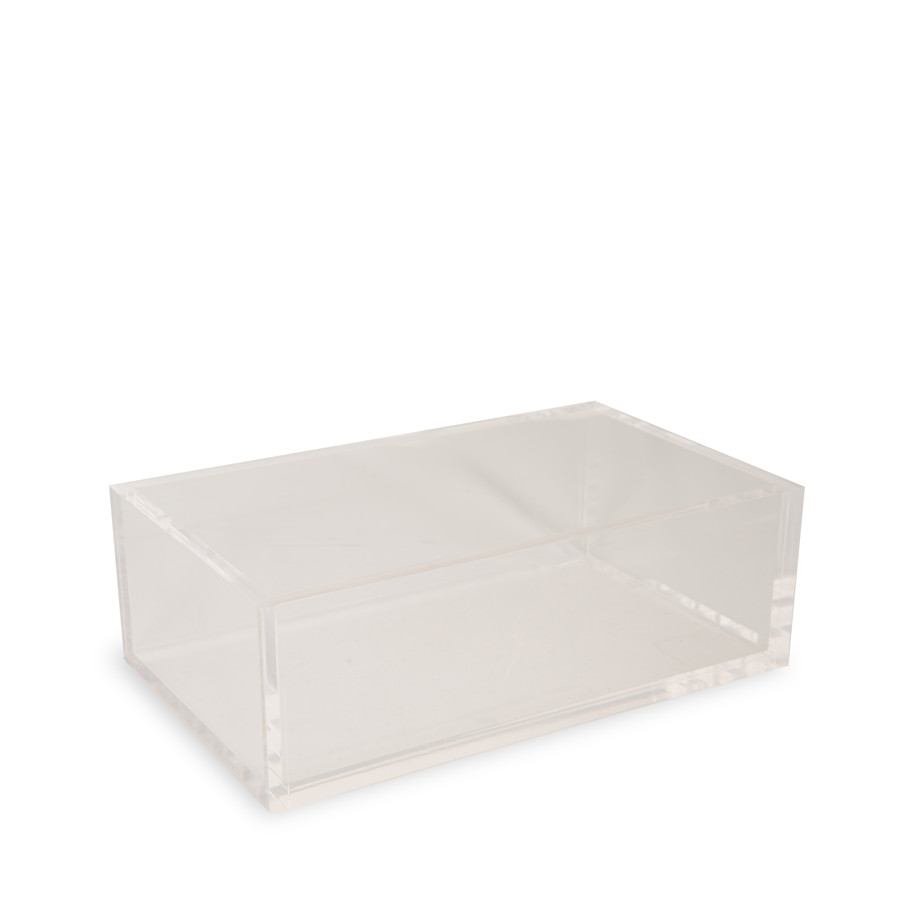 Acrylic Guest Towel Holder - Modern Bathroom & Kitchen Organizer for Hand Towels, Washcloths - Perfect for Guest Bathrooms, Powder Rooms, and Spa Areas