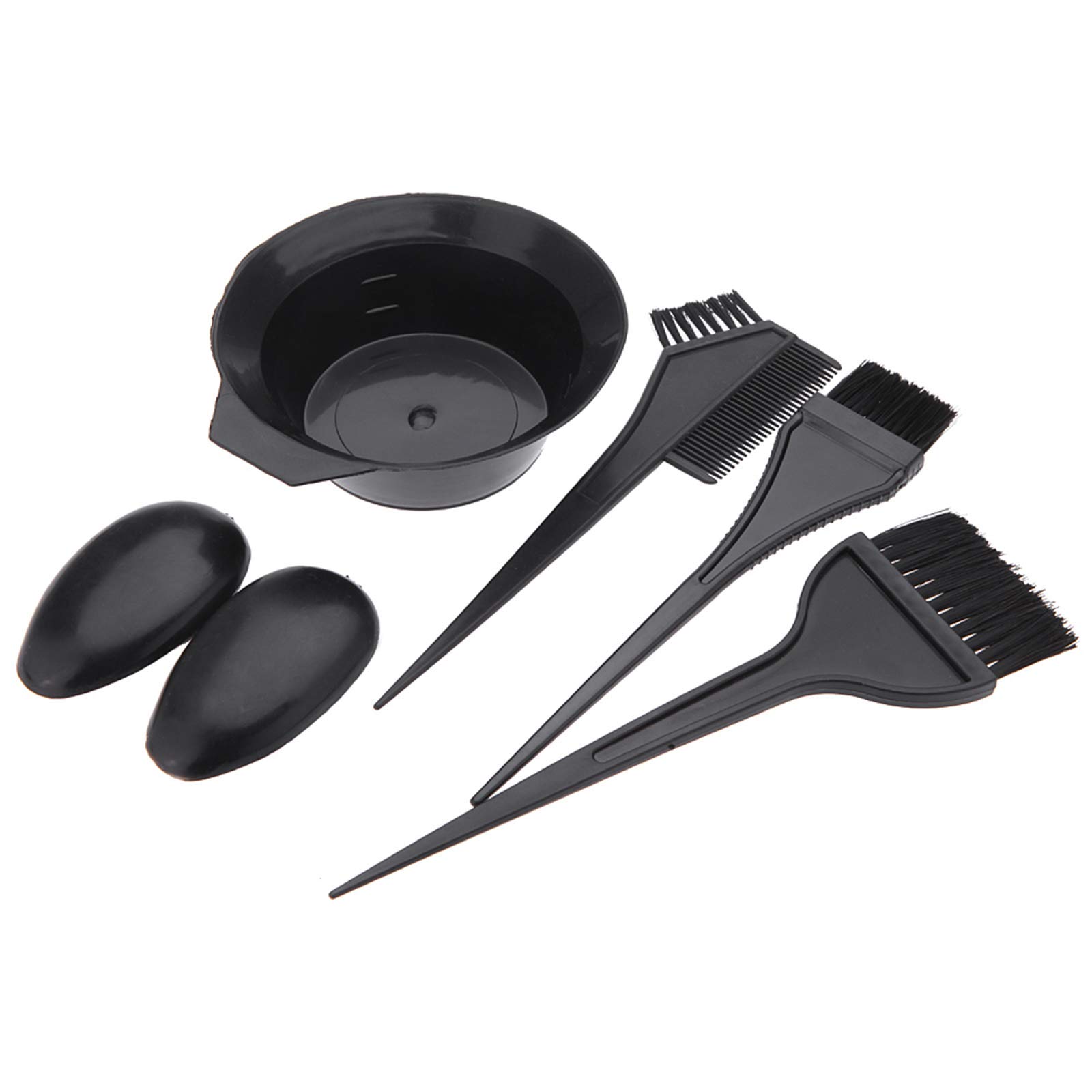 EXCLUZO 5-Piece Hair Resin Brushes & Bowl Combo Set - Professional Salon Hair Coloring & Dyeing Tools Kit - Perfect for At-Home Hair Tinting, Highlights & Ombre Styling