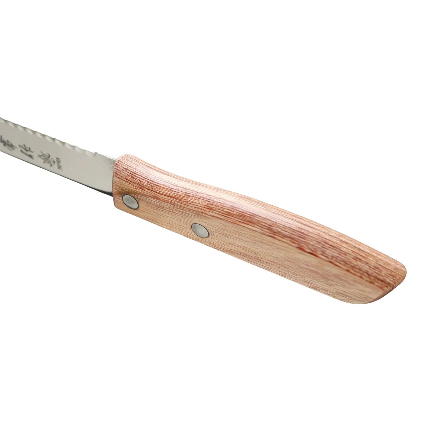 Premium Kanetsune Seki Japanese Stainless Steel Bread Knife - Sharp Serrated Blade for Slicing Bread, Cakes & Pastries - Ideal for Home Kitchen, Bakeries & Professional Chefs