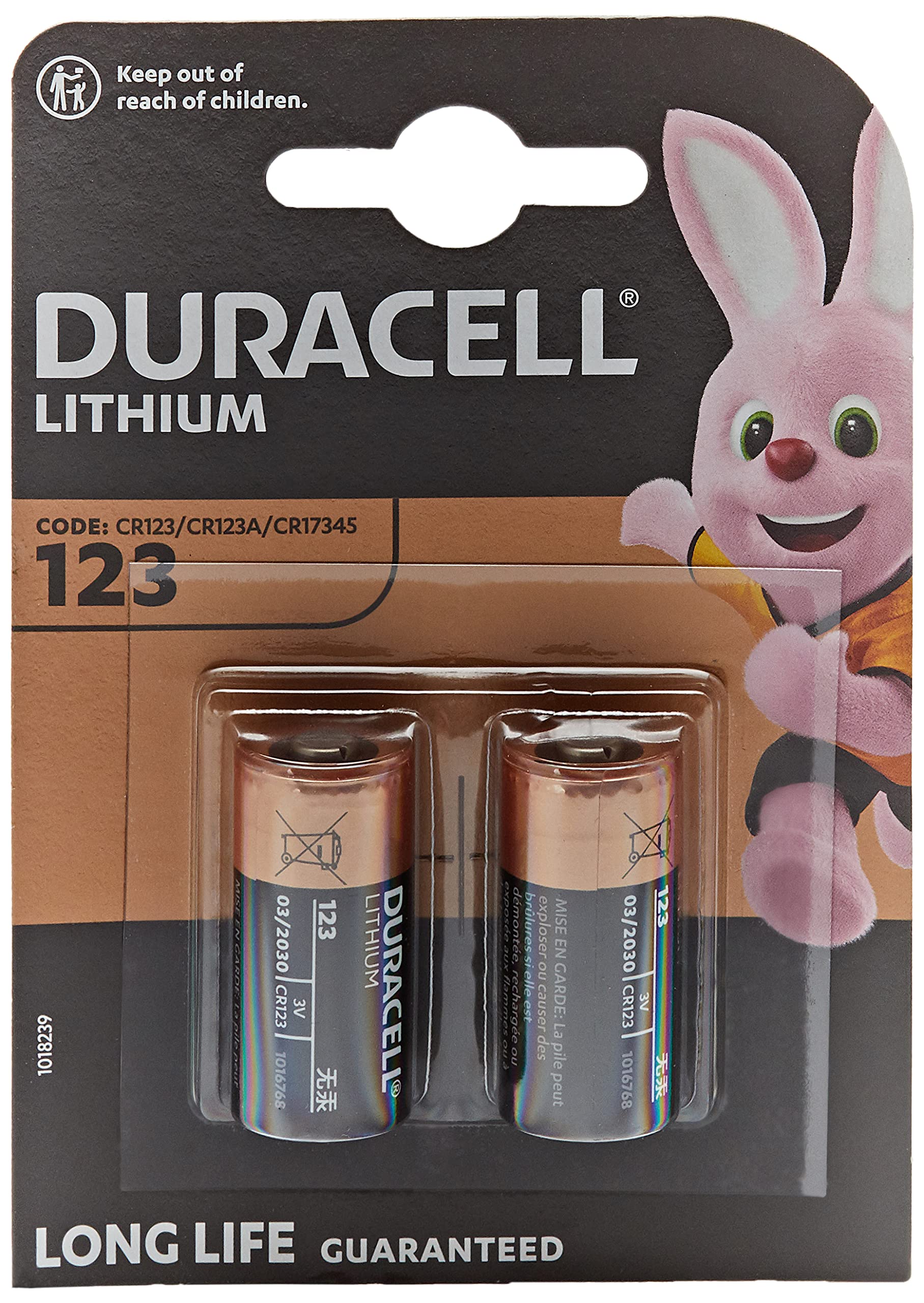 Duracell Ultra Photo DL123 3V Lithium Batteries for Chevrolet - 2 Pack | Long-Lasting Power for Car Key Fobs, Cameras & Electronics