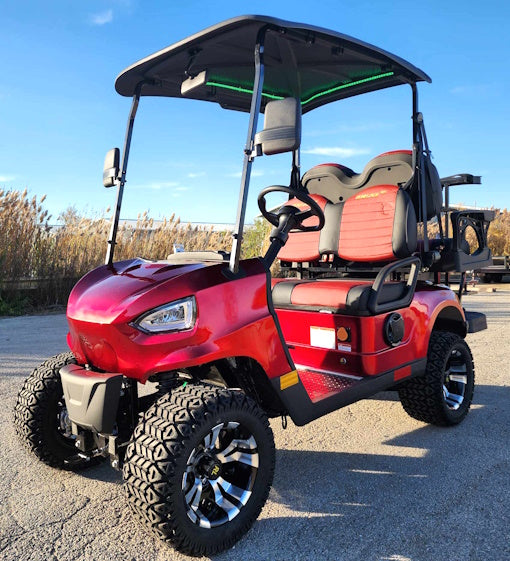 48V Electric Golf Cart 4 Seater - Renegade Light Edition Utility UTV in Silver | Perfect for Golf Courses, Campuses & Resort Transportation