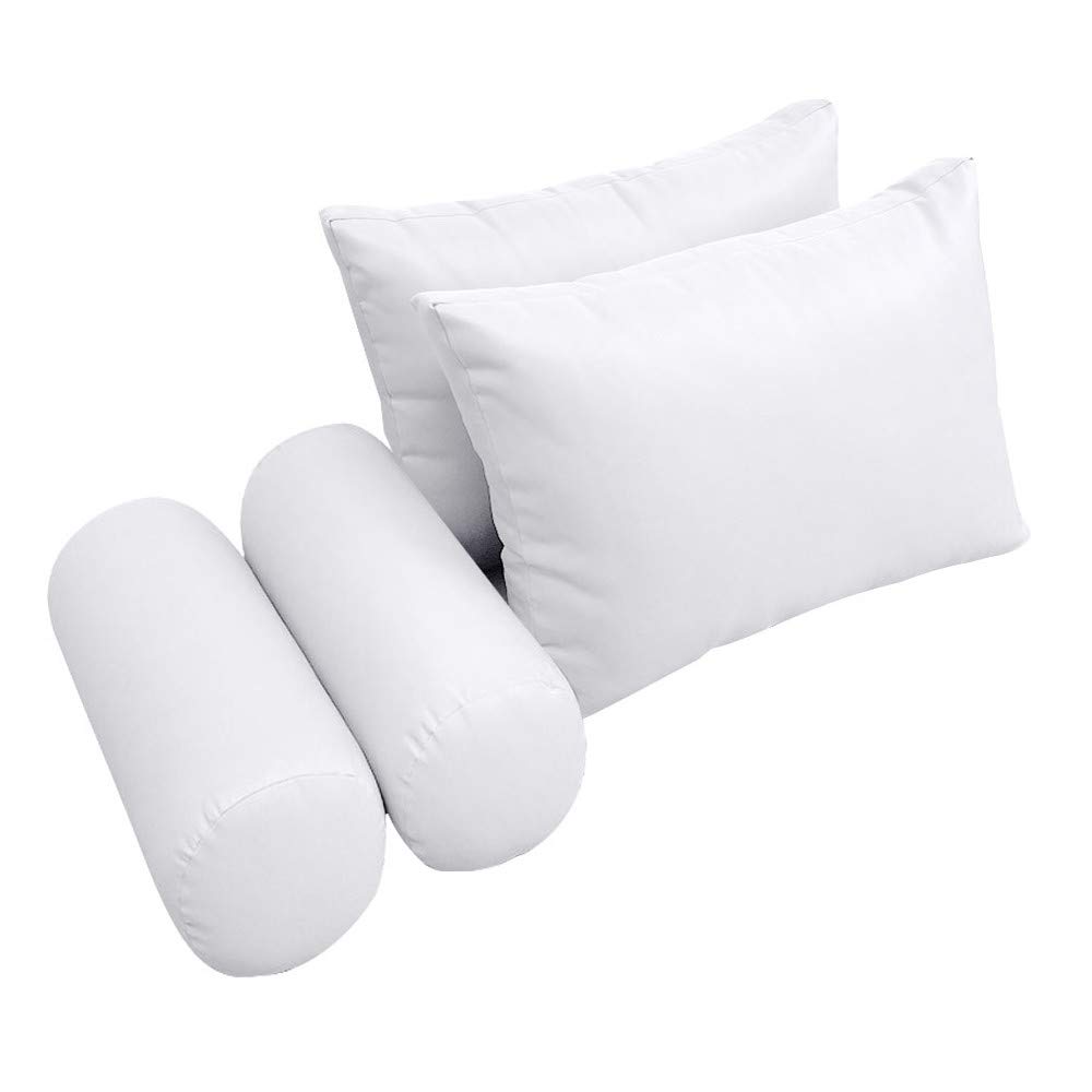 Prolinemax Outdoor Style 2 Full Knife Edge Daybed Mattress Cover with Bolster Pillow Fitted Sheet - Waterproof & Durable for Patio, Poolside, and Garden Lounging AD105