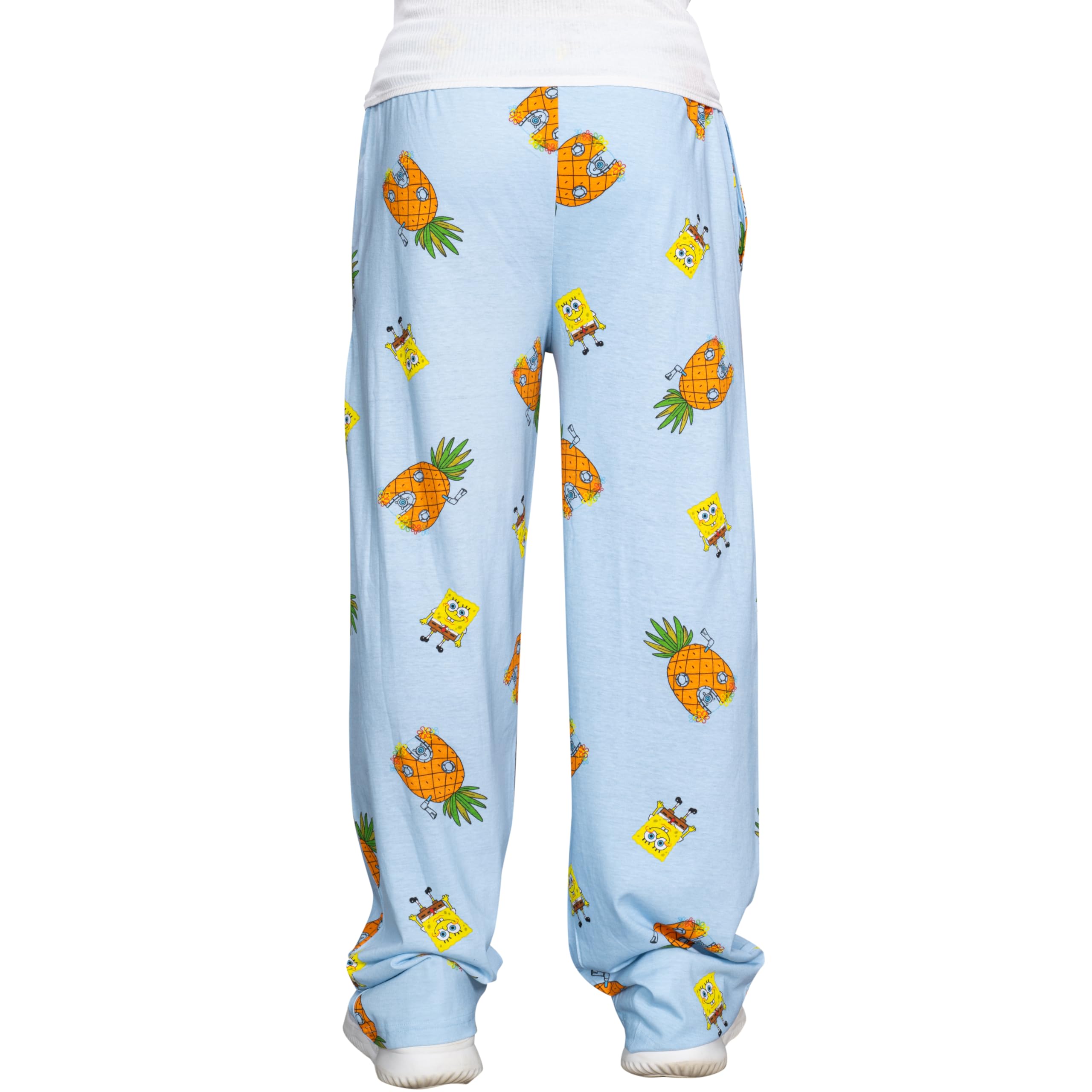 Spongebob Squarepants Pineapple House Lounge Pants for Men & Women - Soft Cartoon Sleepwear Pajama Bottoms - Perfect for Home, Sleepovers, and Relaxing