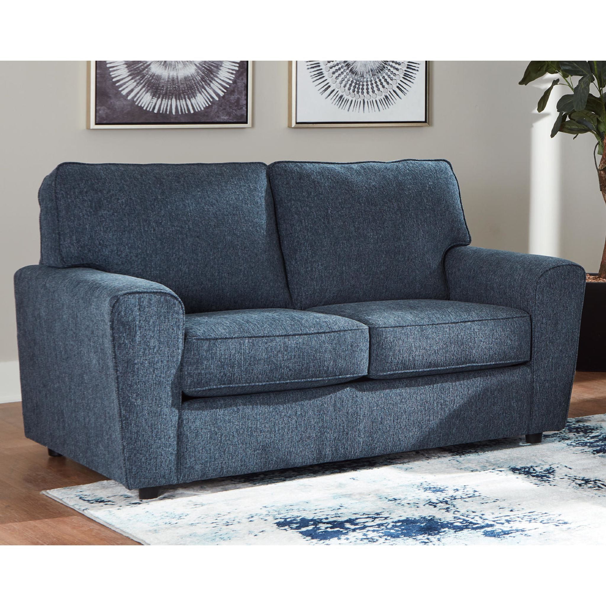 Arlis Loveseat Cobalt Blue - Modern Small Sofa for Living Room, Apartment, or Office - Perfect for Relaxing, Reading, and Entertaining Guests