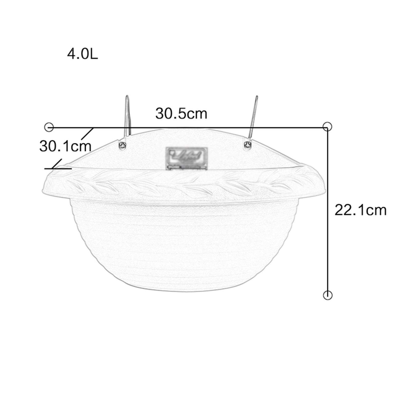Hanging Flower Pots - Spherical Garden Planters for Herbs, Cactus & Air Plants - Beige 4L Decorative Bowl Basket - Perfect for Indoor & Outdoor Home Decor, Patio, Balcony & Gift Ideas