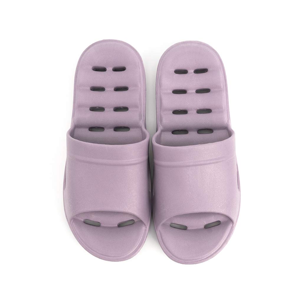 **Luffymomo Women's Non-Slip Shower Sandals with Drainage Holes - Comfortable Bathroom Slippers for Spa, Pool & Home Use**